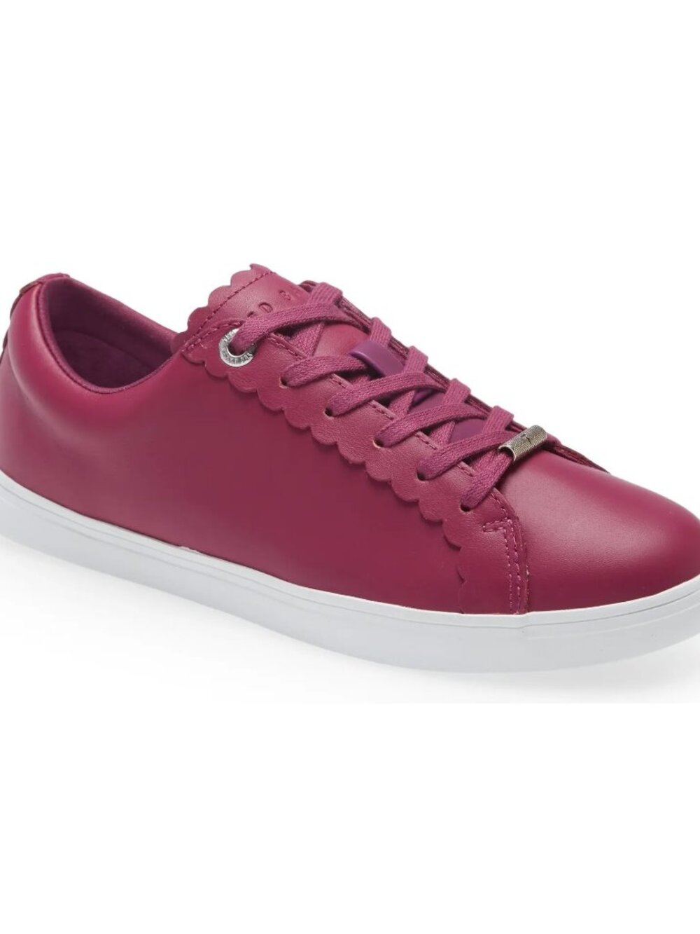 NEW TED BAKER Leather Lace-Up Sneakers, Comfortable Everyday Shoes, US 8